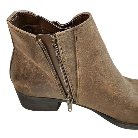 Carlos by Carlos Santana BERT Rustic Brown Ankle Booties Boots Size 7.5M - Picture 3 of 15